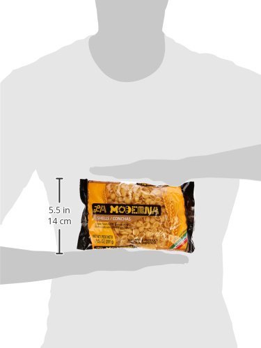 La Moderna Shells Pasta, Noodles, Durum Wheat, Protein, Fiber, Vitamins, 7 Oz - Image 4