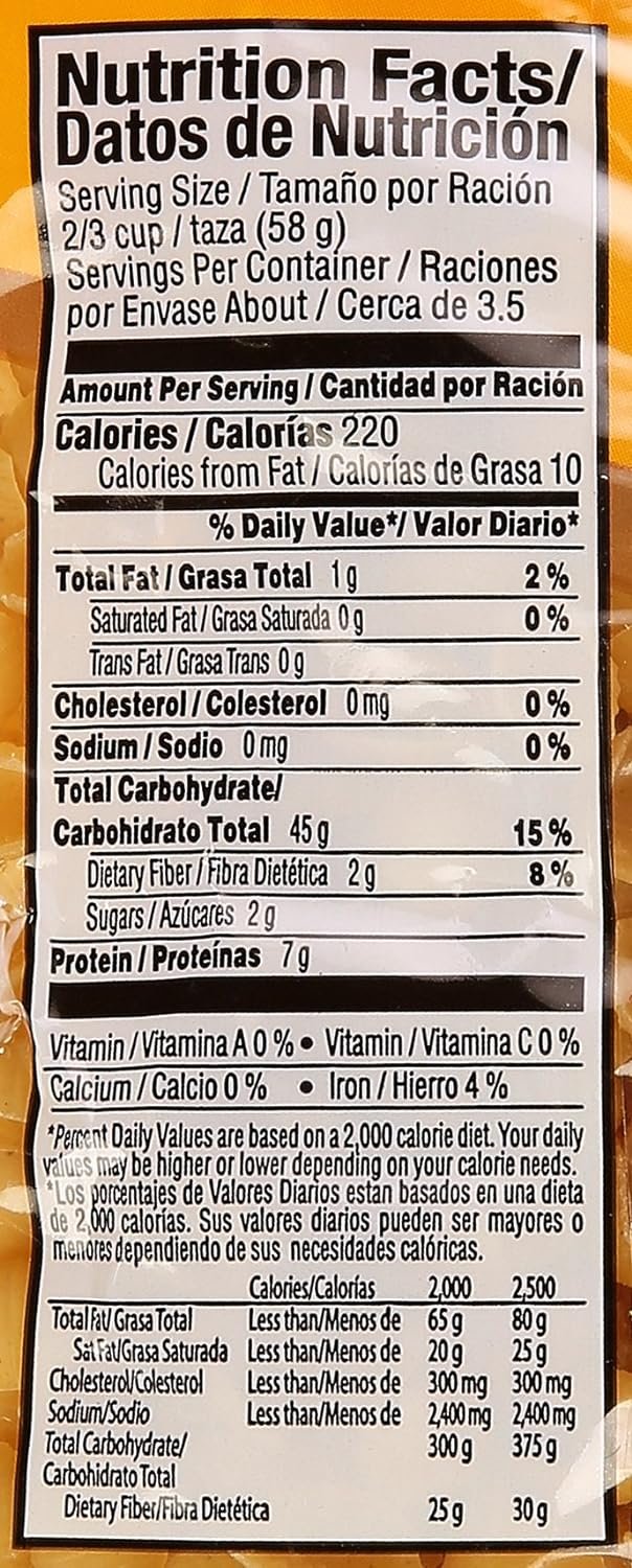 La Moderna Shells Pasta, Noodles, Durum Wheat, Protein, Fiber, Vitamins, 7 Oz - Image 3