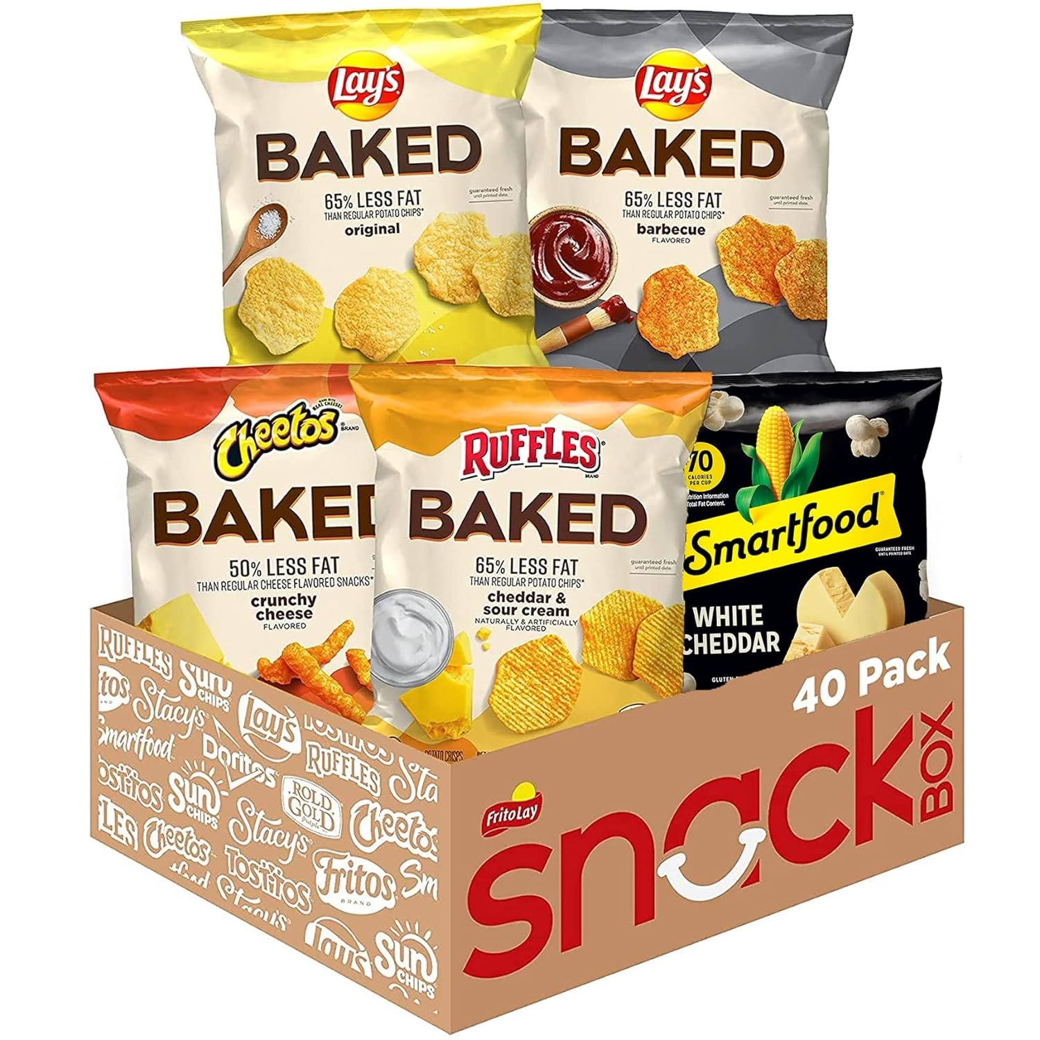 Roll over image to zoom in Frito Lay Baked & Popped Mix Variety Pack, (Pack of 40)